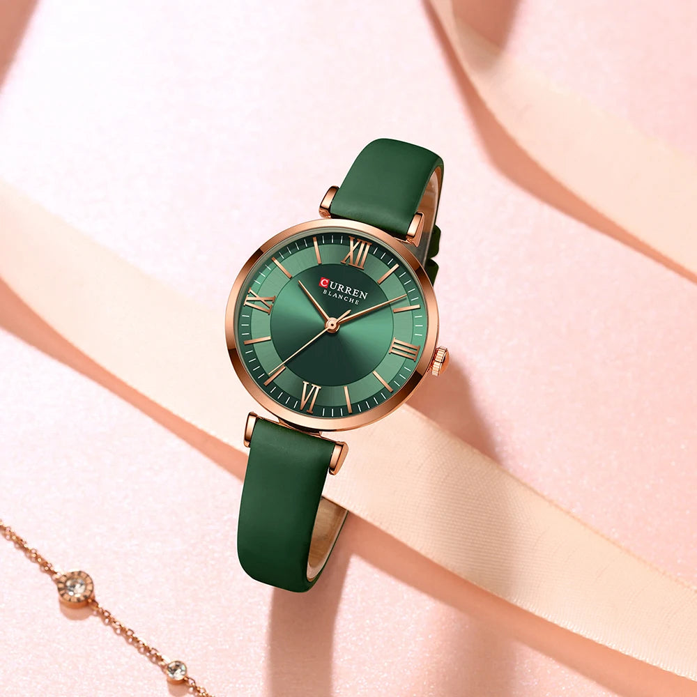 Montre Femme CURREN – Bracelet Cuir Élégant
