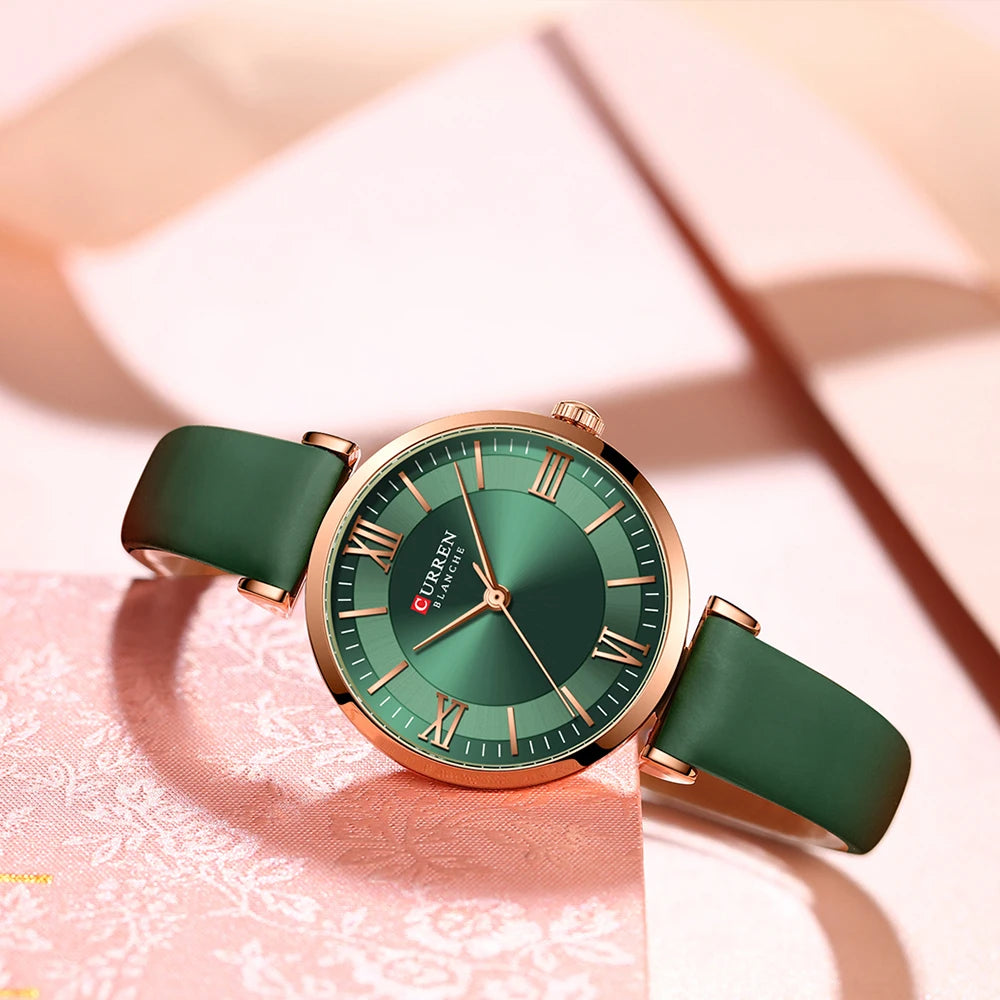 Montre Femme CURREN – Bracelet Cuir Élégant